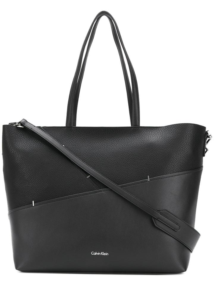 Calvin Klein Jeans Panelled Logo Tote - Black