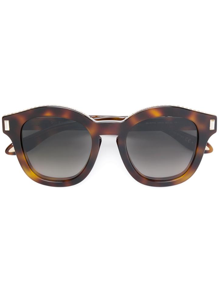 Givenchy Eyewear Round Frame Sunglasses - Brown