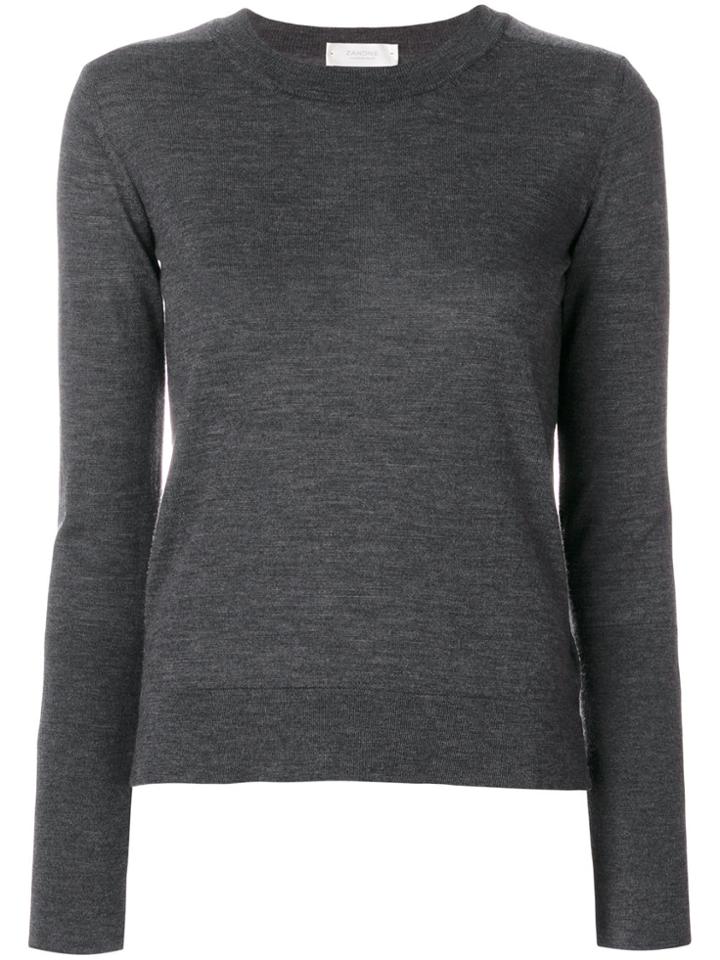 Zanone Fine Knit Jumper - Grey