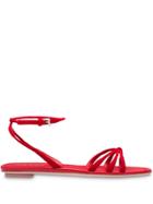 Prada Suede Sandals - Red