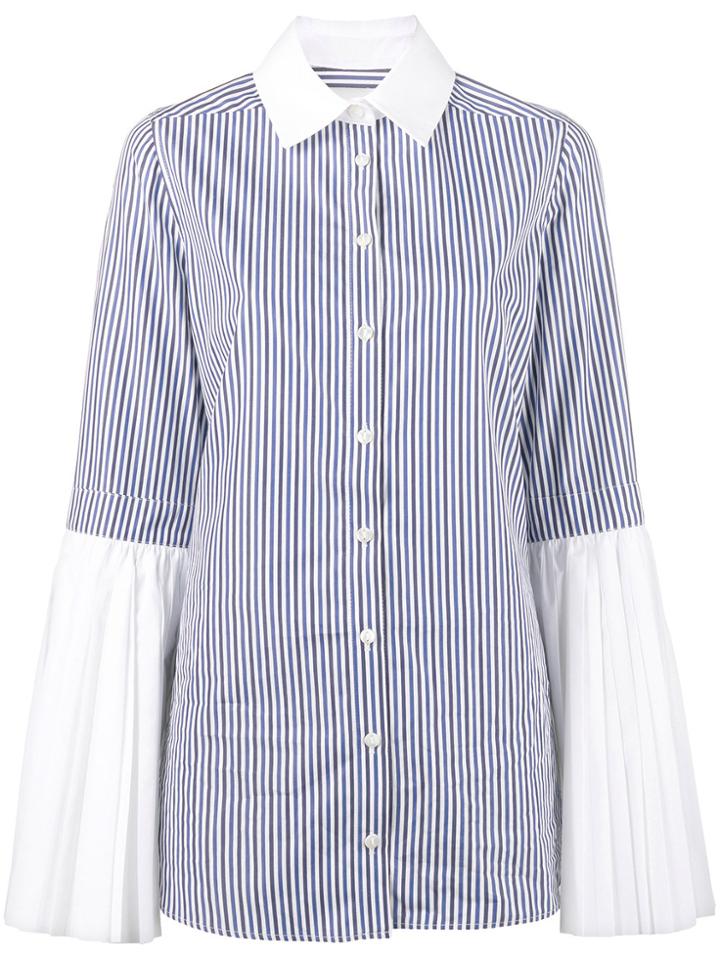 Monographie Striped Fluted Cuff Shirt - Multicolour
