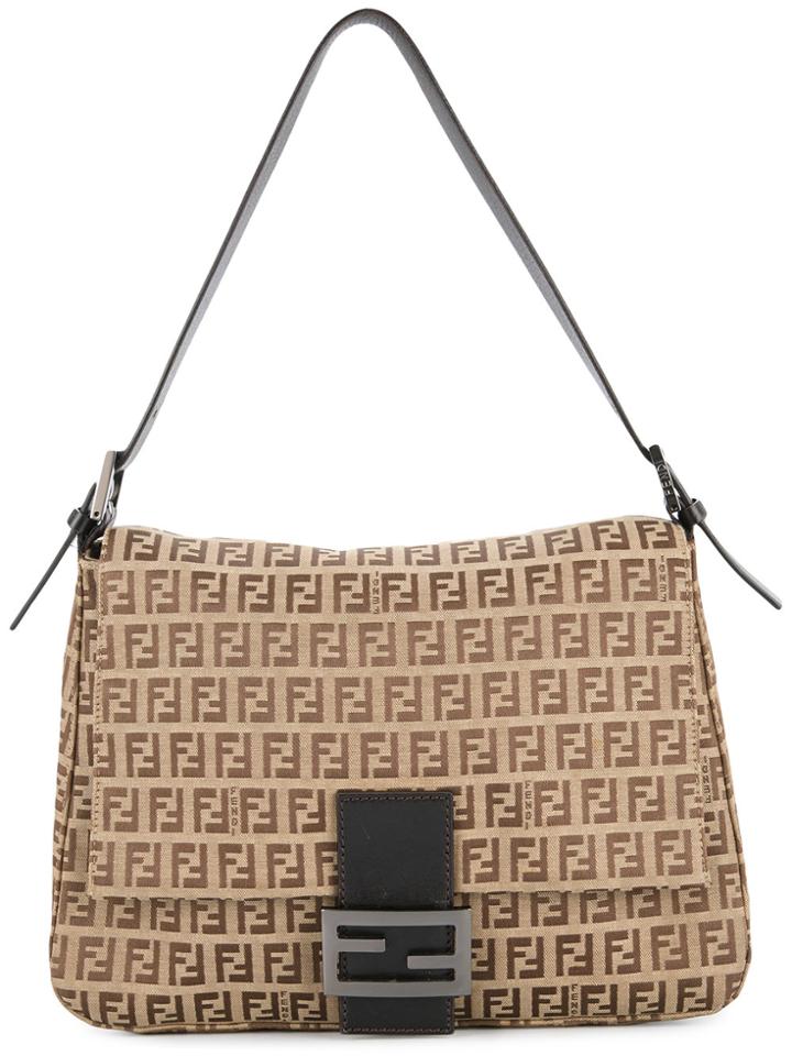Fendi Vintage Mamma Tube Tote Bag - Brown