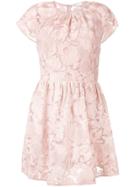 Red Valentino Floral Lace Mini Dress - Pink