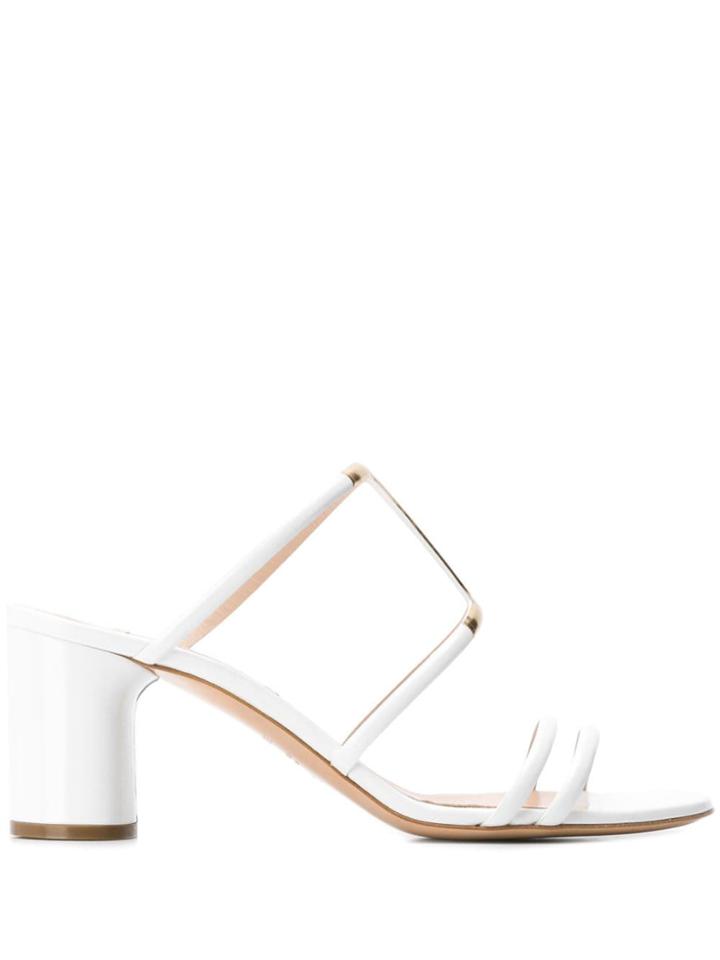Casadei Block Heel Sandals - White
