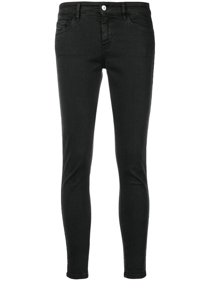Diesel Slandy Ankle Jeans - Black