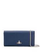 Vivienne Westwood Logo Plaque Chain Wallet - Blue