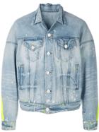 Amiri Paint Splash Denim Jacket - Blue