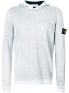 Stone Island Long-sleeve Hooded Sweater - Blue