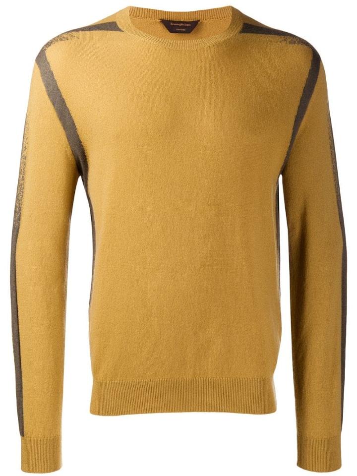 Ermenegildo Zegna Knit Printed Sweater - Yellow