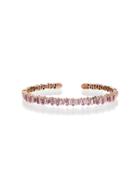 Suzanne Kalan 18kt Rose Gold Firework Diamond Bracelet - Pink