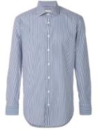 Etro Striped Slim Fit Shirt - Blue