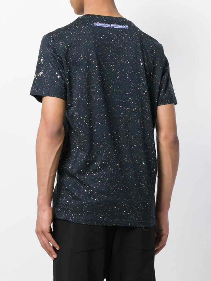 Frankie Morello Alien Print T-shirt - Blue