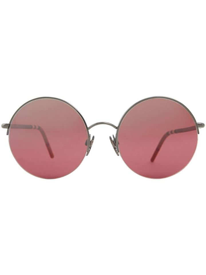 Burberry Mirrored Round Frame Sunglasses
