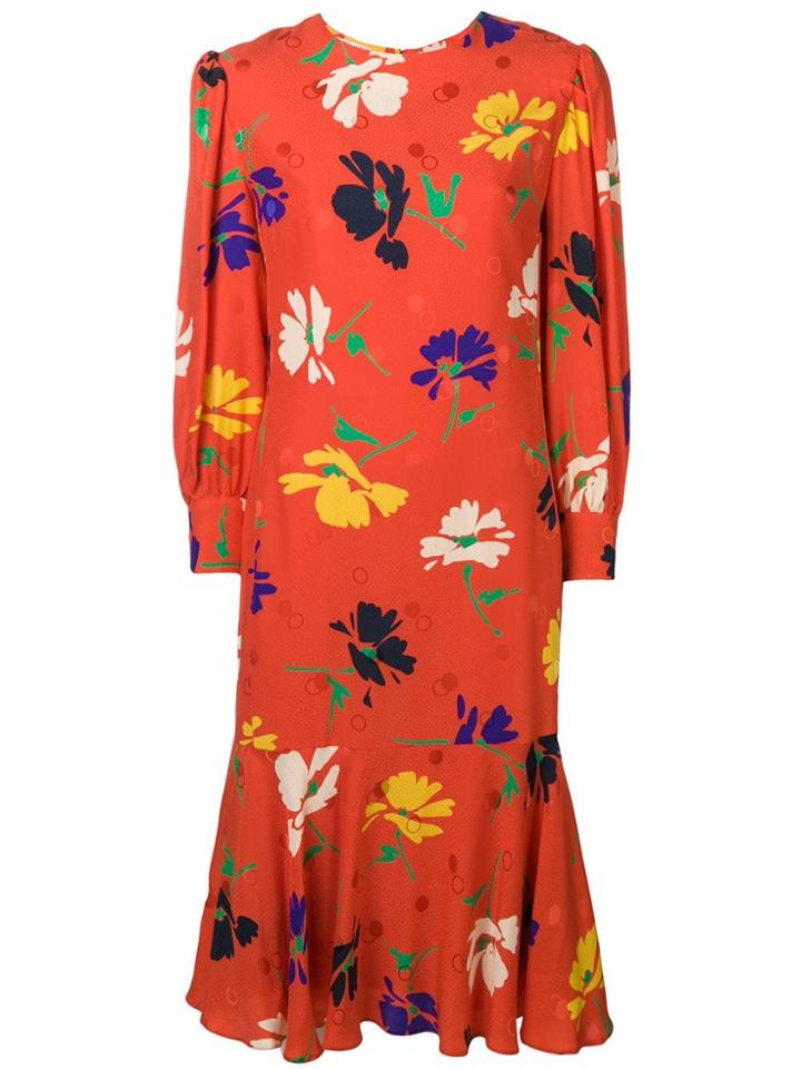 Céline Vintage 1970's Floral Dress - Yellow