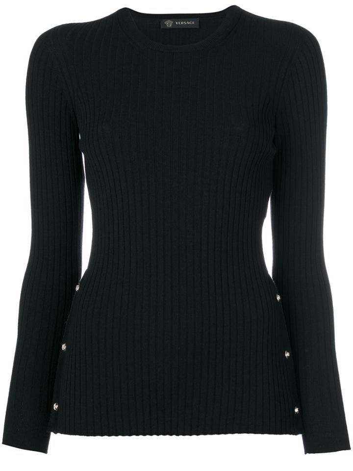 Versace Stud Medusa Jumper - Black