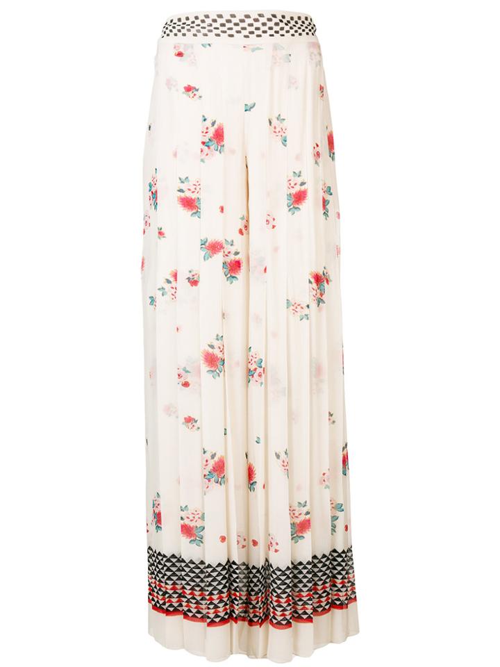 Philosophy Di Lorenzo Serafini Printed Pleated Palazzo Pants - Nude &