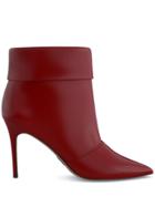Paul Andrew Pointed Ankle Boots - Red