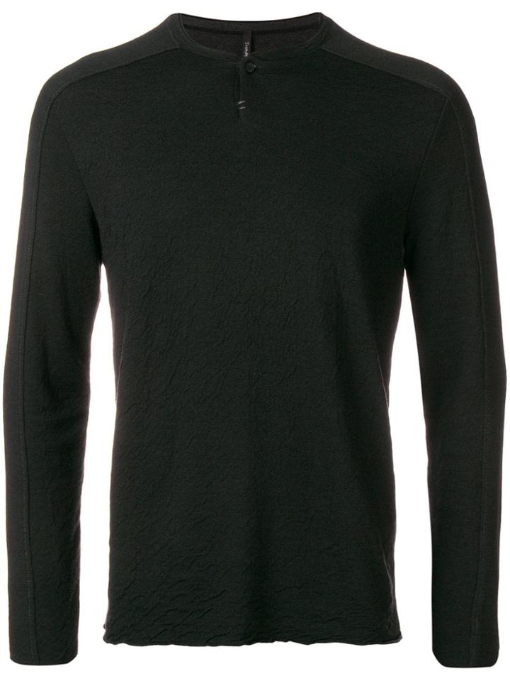 Transit Wrinkled Effect Sweater - Black