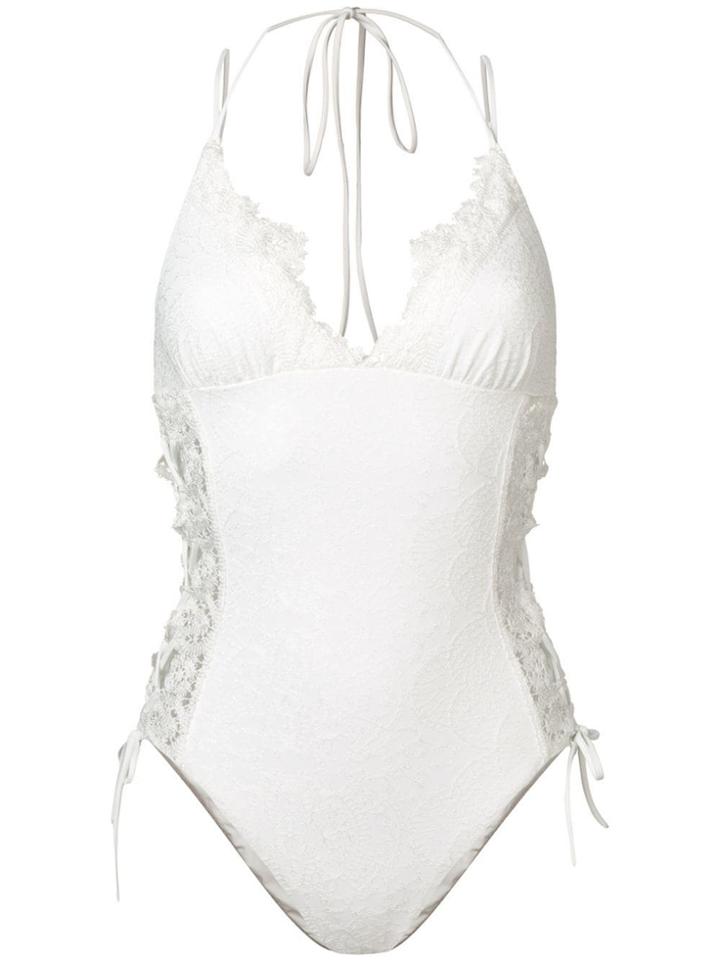 Ermanno Scervino Laced Swimsuit - White