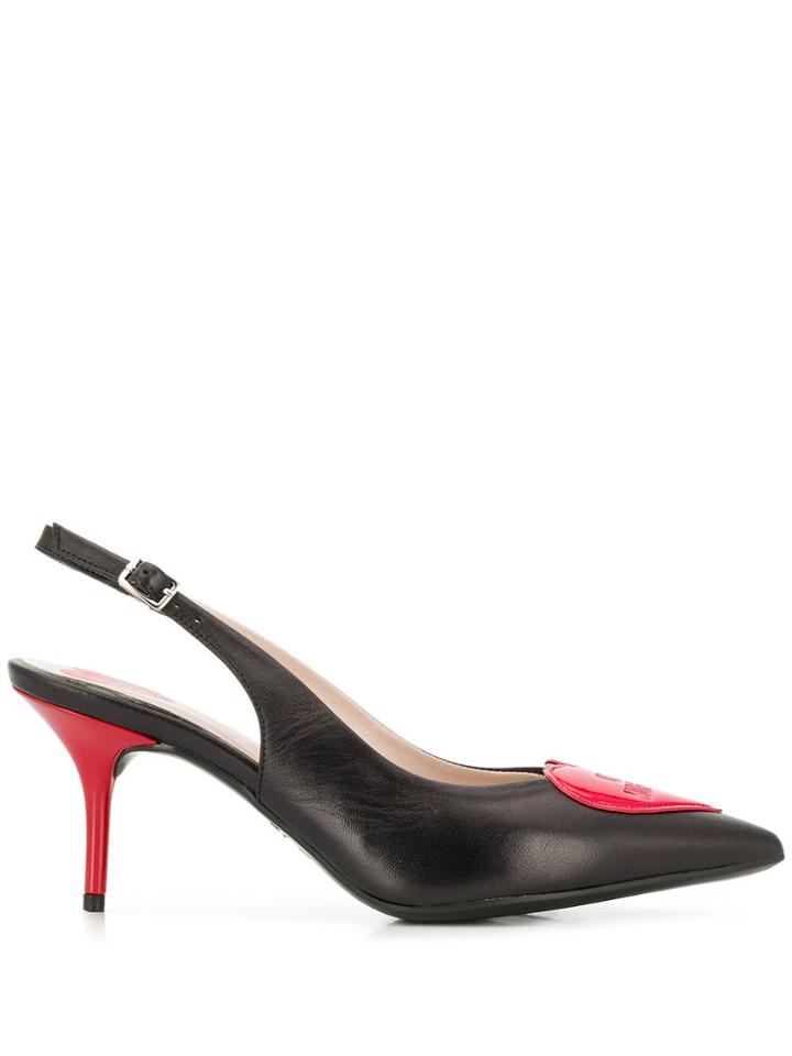 Love Moschino Heart Pumps - Black