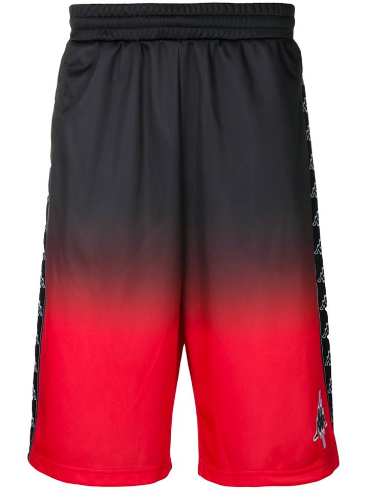 Marcelo Burlon County Of Milan Kappa Gradient Shorts - Black