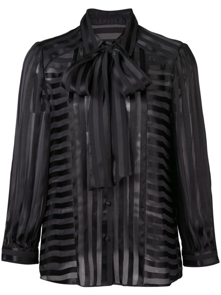 Alice+olivia Willis Button Down Blouse - Black