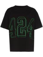 424 Logo Printed T-shirt - Black