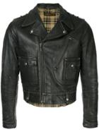 Fake Alpha Pre-owned 1940s Harley Davidson Motorcycle Jacket - Black