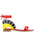 Paula Cademartori Lotus Sandals, Women's, Size: 40, Leather/kid Leather