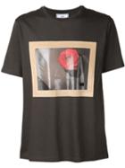 Ami Alexandre Mattiussi Framed Rose Crew Neck T-shirt, Men's, Size: Xl, Brown, Cotton
