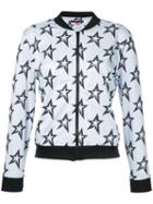 Perfect Moment - Star Mesh Bomber Jacket - Women - Polyester - L, White, Polyester