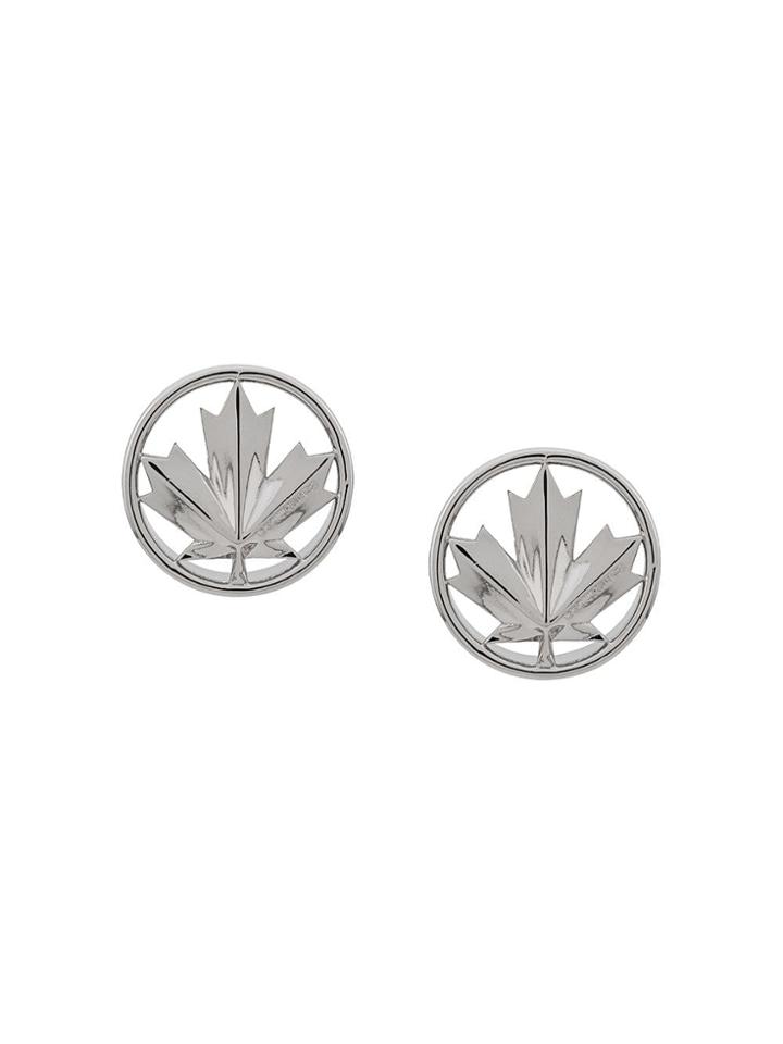 Dsquared2 Leaf Earrings - Silver
