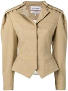 Situationist Hook Detailed Tailored Blazer - Brown