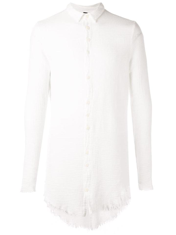 Army Of Me Plain Button Shirt - White