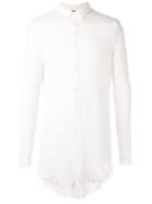 Army Of Me Plain Button Shirt - White
