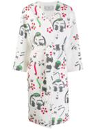 Tsumori Chisato Printed Kimono Coat - White