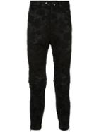 Ann Demeulemeester Floral Jacquard Skinny Trousers - Black
