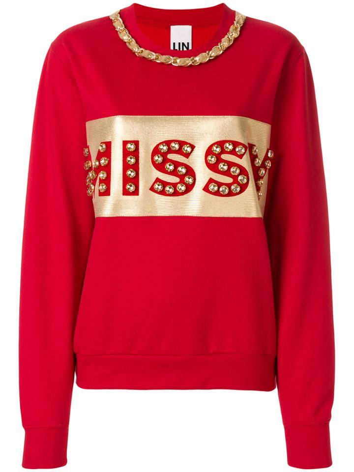 Nil & Mon Embellished Sweatshirt - Red