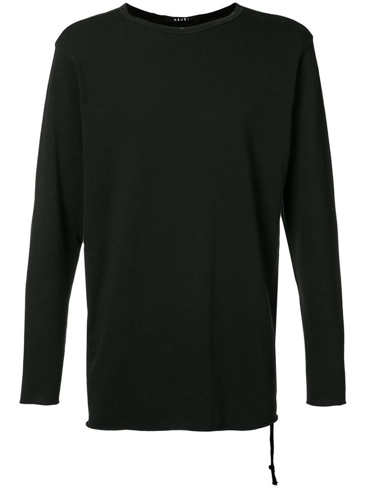 Ksubi - Distressed Detail Sweatshirt - Men - Cotton - S, Black, Cotton