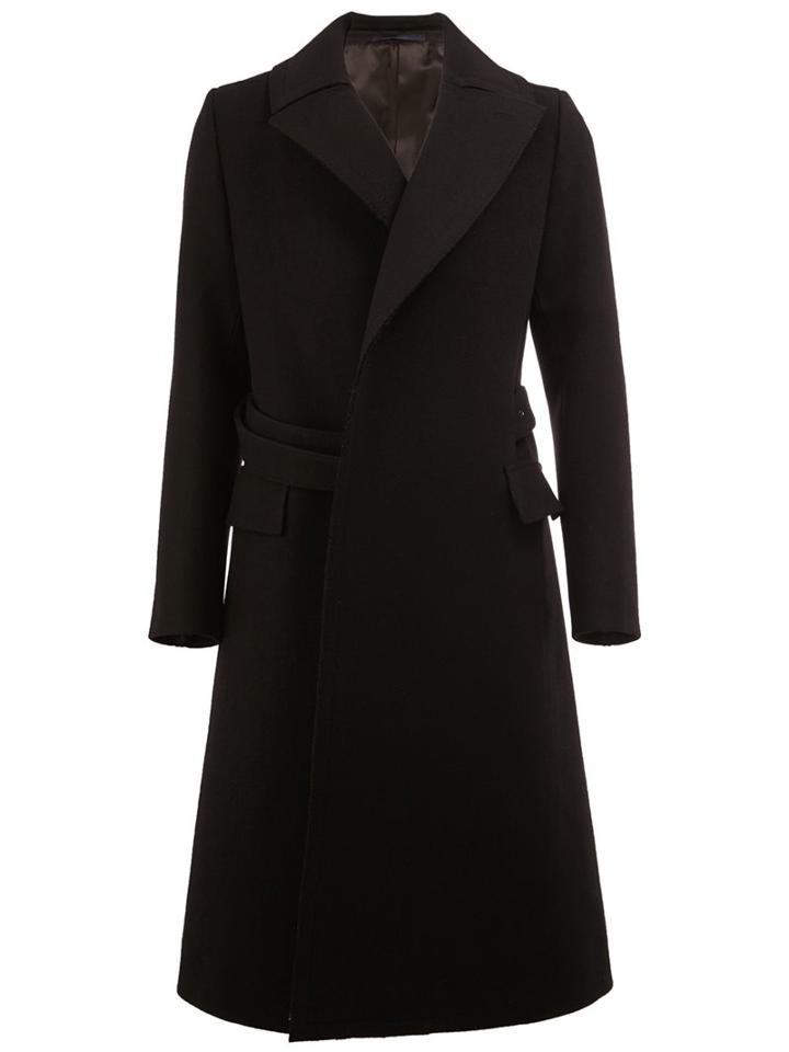 Lanvin Diagonal Double-breasted Coat