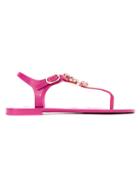 Dolce & Gabbana Embellished Flat Sandals - Pink