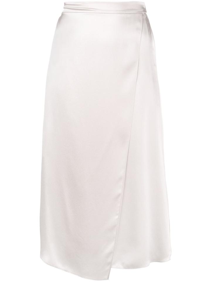 Vince Asymmetric Midi Skirt - Nude & Neutrals