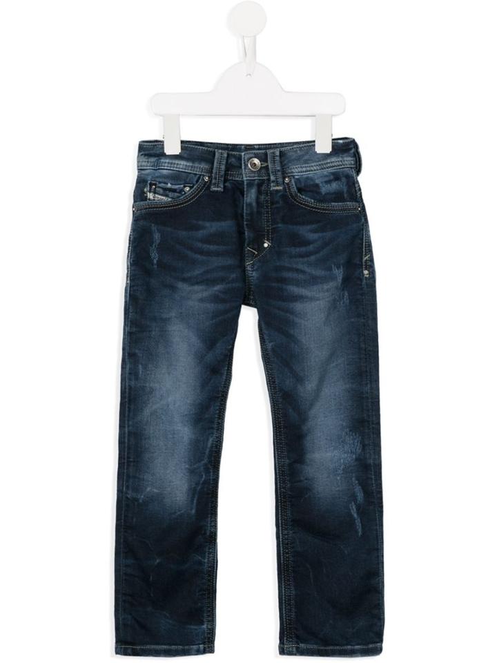 Diesel Kids Distressed Jeans, Boy's, Size: 8 Yrs, Blue