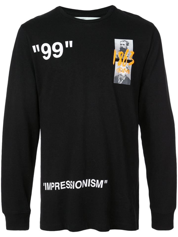 Off-white Summer Long Sleeved T-shirt - Black