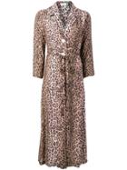 Rixo Leopard Print Dress - Brown