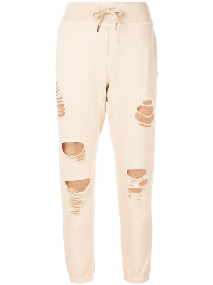 Nsf Sayde Distressed Track Trousers - Neutrals