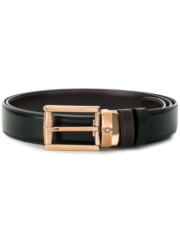 Montblanc Square Buckle Belt - Black