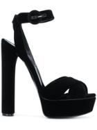 Casadei Platform Heeled Sandals - Black