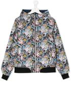 Little Marc Jacobs Hooded Bomber Jacket - Multicolour