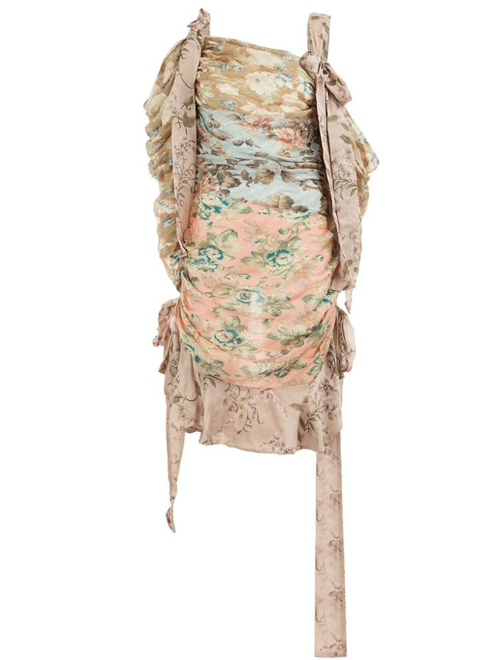 Zimmermann Draped Floral Dress - Multicolour